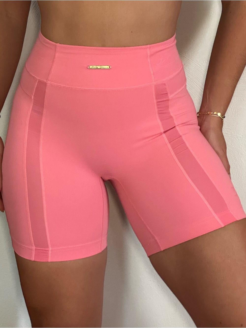 Gymshark Whitney Mesh Shorts Pink Small Excellent Condition